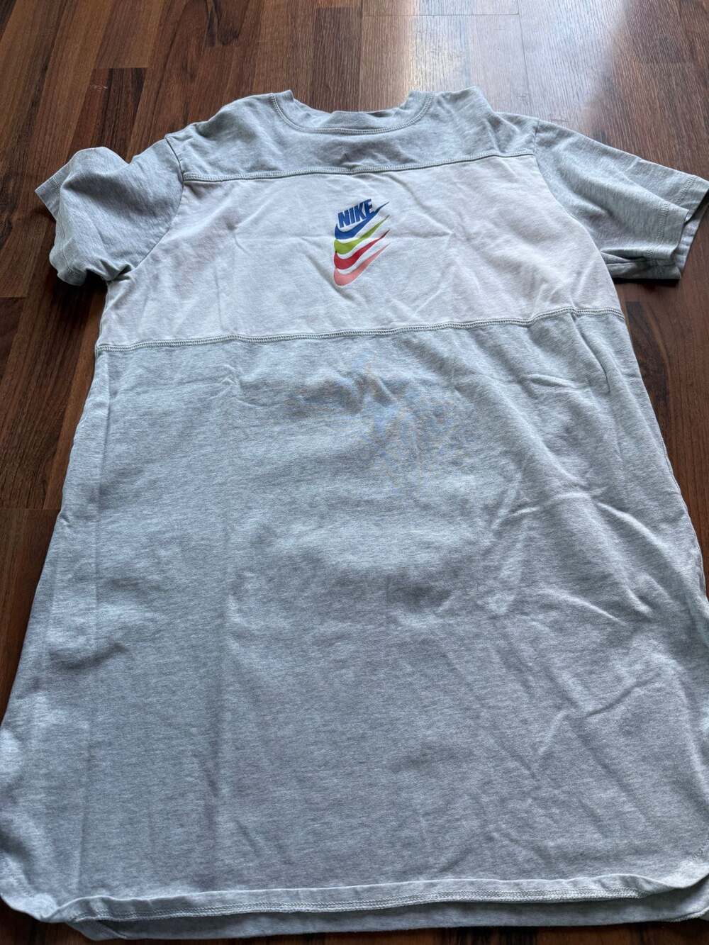 Nike Women's Heather Gray DNA Stacked Swoosh Sport Dress Size S